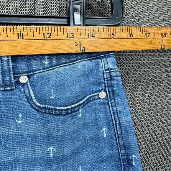 Talbots Simply Flattering Collection Ankle Jeans With Anchor Print - 2P - Picture 5 of 13